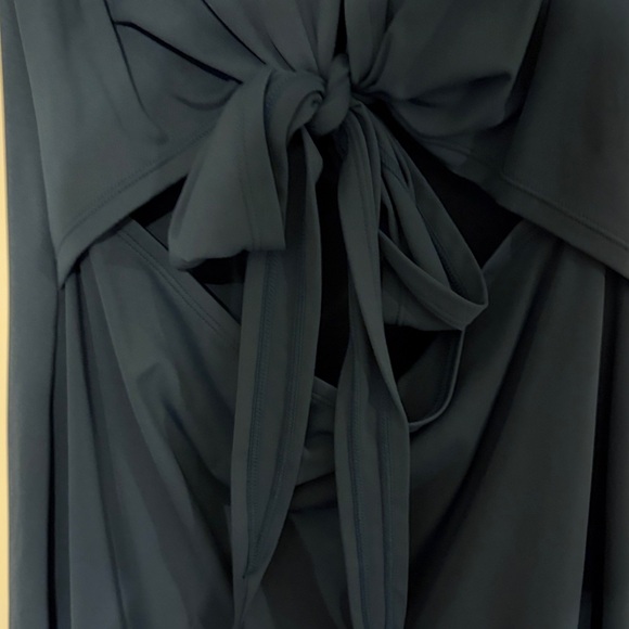 HALARA Navy Blue Tie-Front Mini Dress - Picture 3 of 5